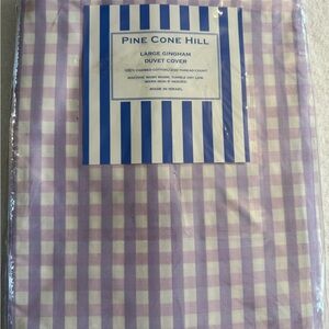 Pine Cone Hill Lavender Gingham Duvet Cover